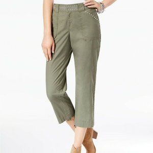 INC Studded Cropped Women's Cargo Pants NWOT